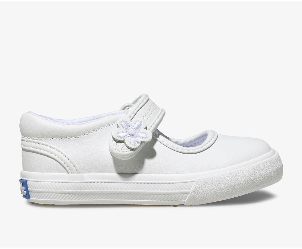 Keds Kids Slip Ons White - Ella Mary Jane - 021SRXYMH